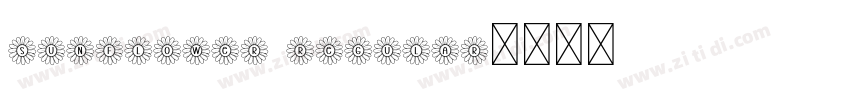 Sunflower regular字体转换
